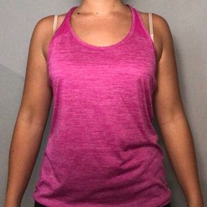 Pink workout tank